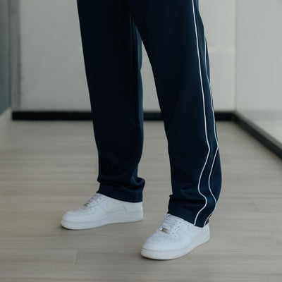 Gym King Core Piped Straight Leg Jogger - Navy