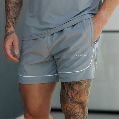 Gym King Core Piped Short - Urban Grey