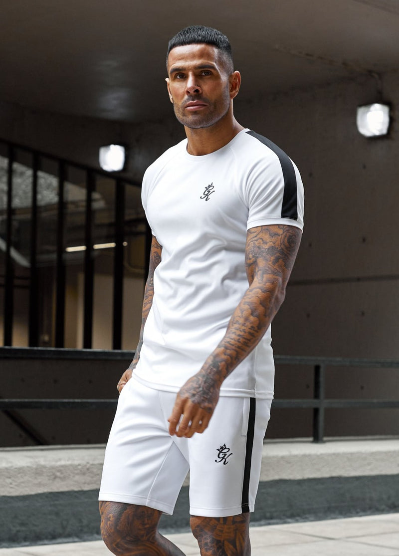 Gym King Core Plus Poly Tee - White