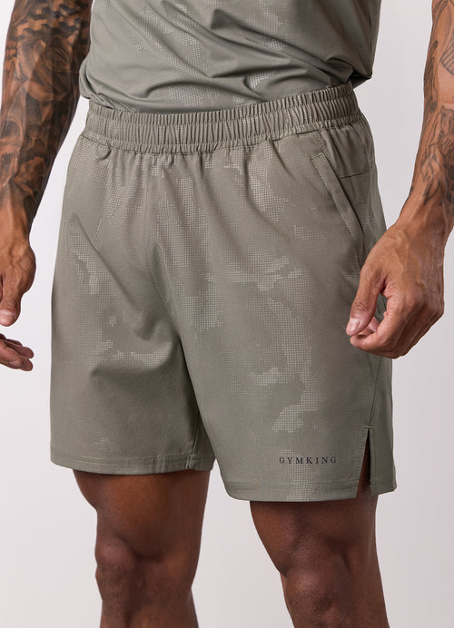 Gym King Debossed Camo Short 5