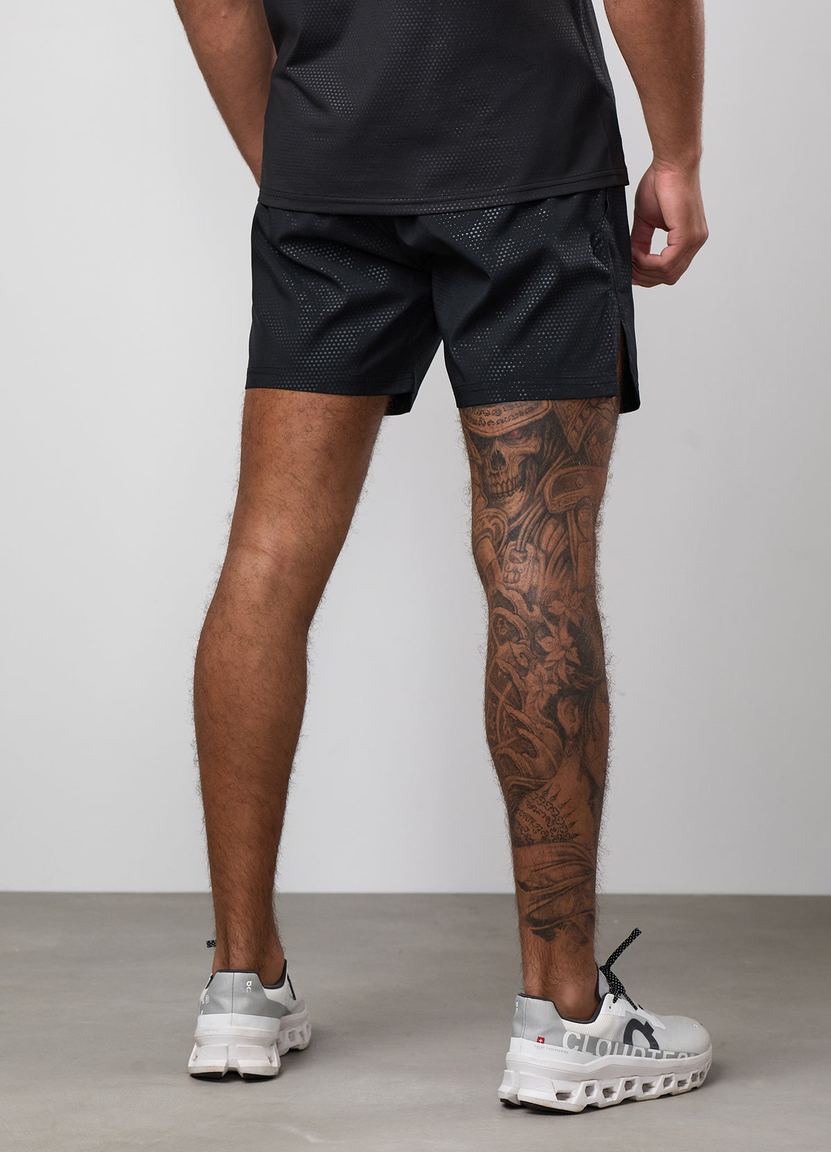 Gym King Pixel 5" Short met reliëf - Zwart