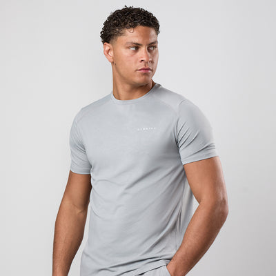 Gym King Debossed Pixel T-Shirt - Urban Grey