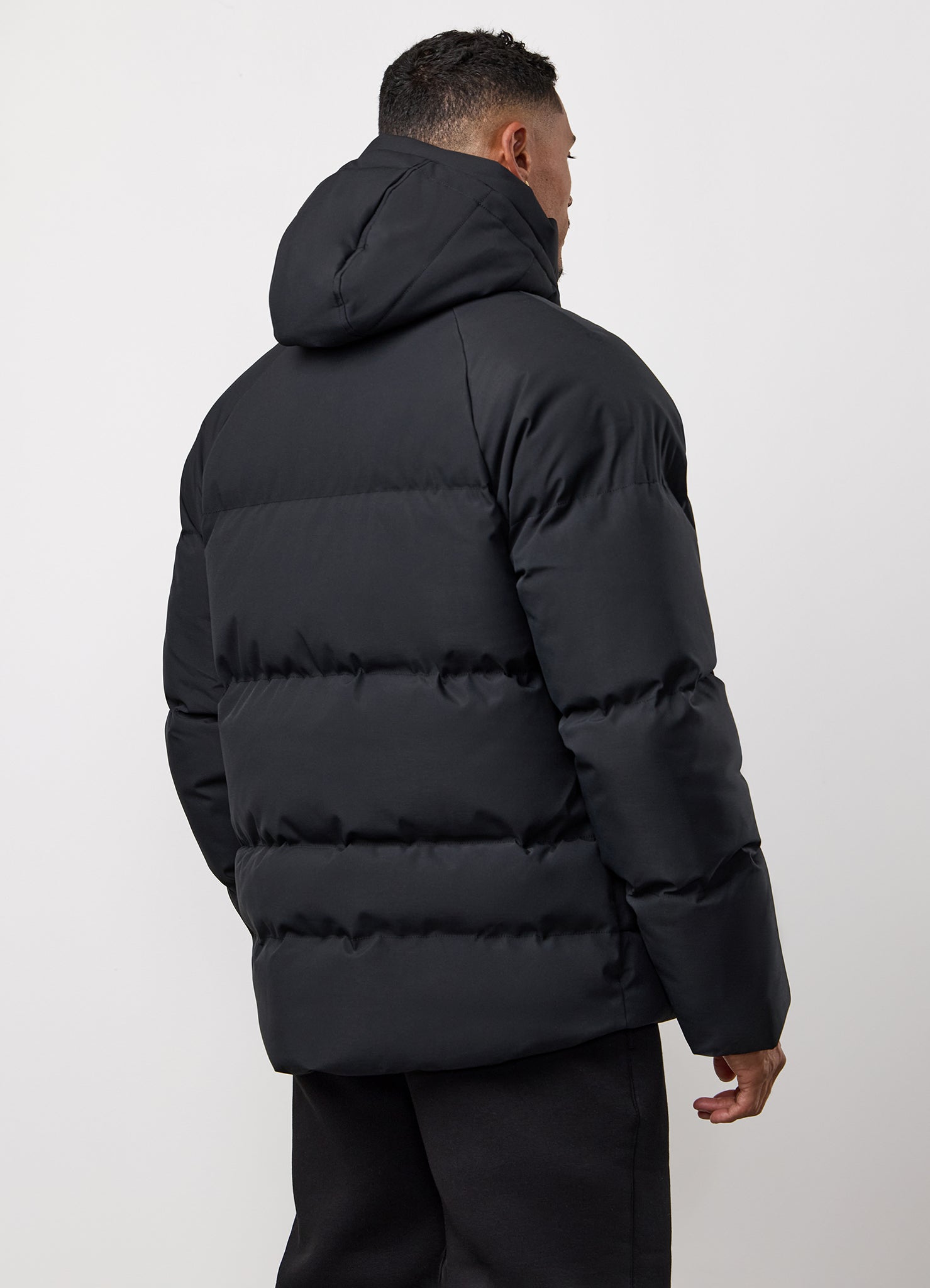 Gym King Discipline Puffer Jacket - Black