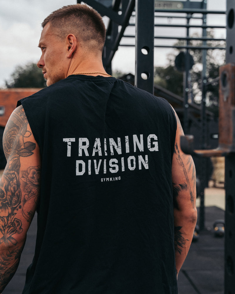 Gym King Training Division Tank - Black/White