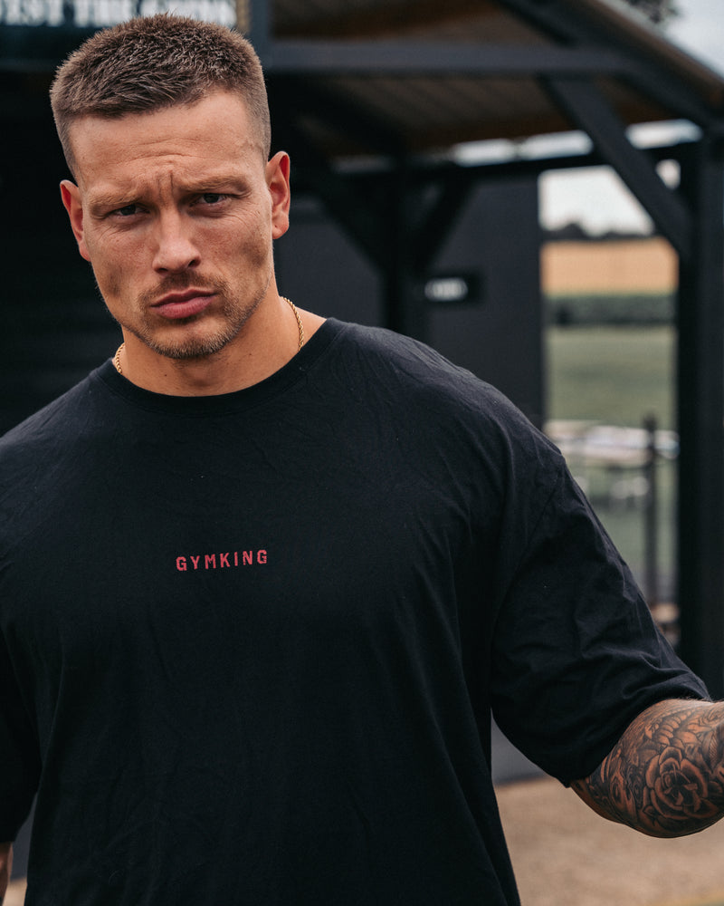Gym King Training Division Tee - Black/Red