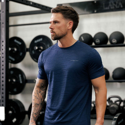 Gym King Dynamic Training Tee - Oxford Blue