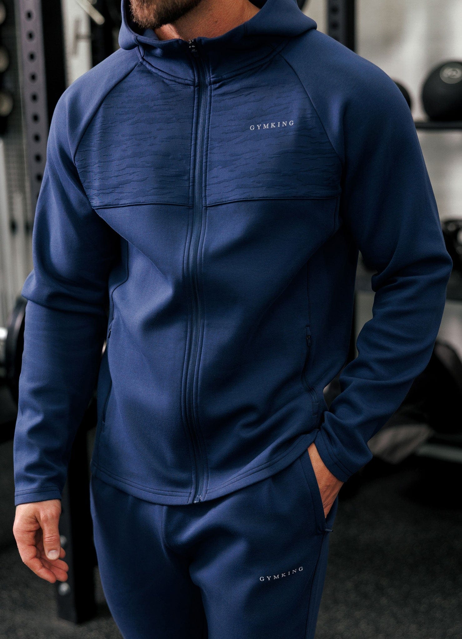 Gym King Dynamic Training Hoodie - Oxford Blue