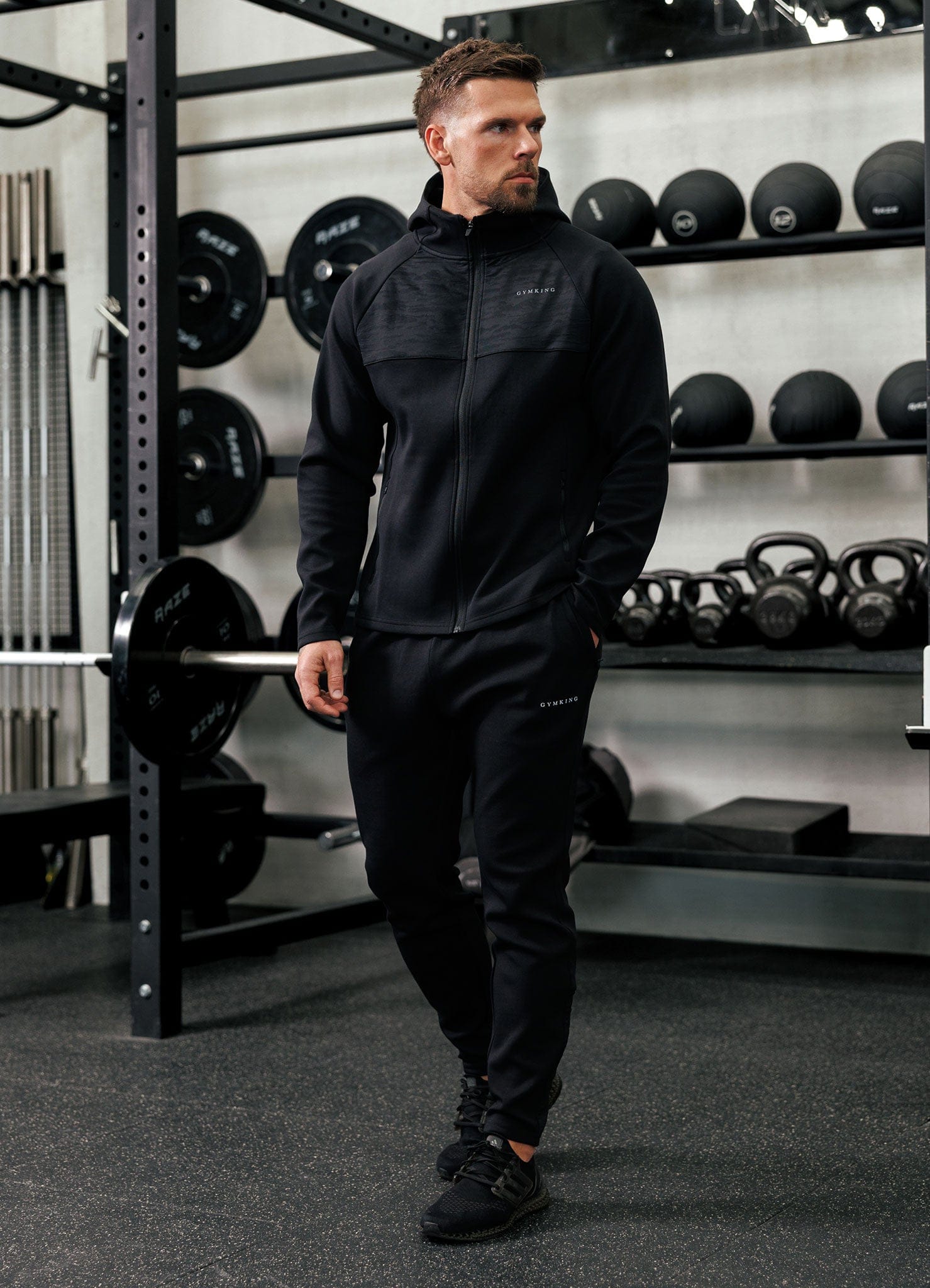Gym King Dynamic Training Hoodie - Black