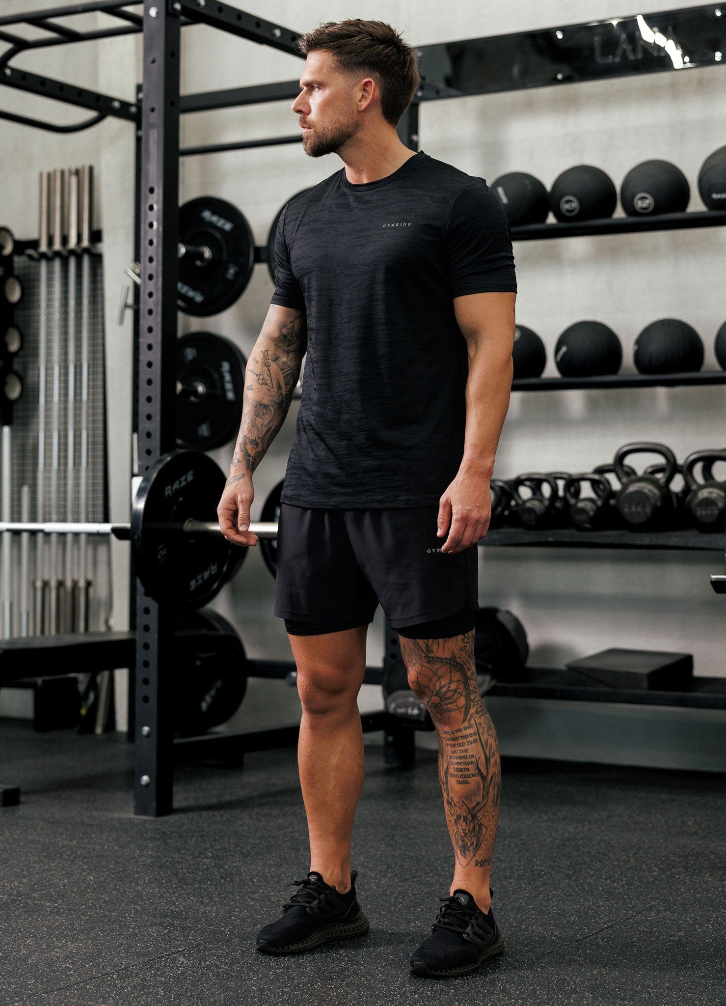 Gym King Dynamic Performance 2-In-1 Short - Black