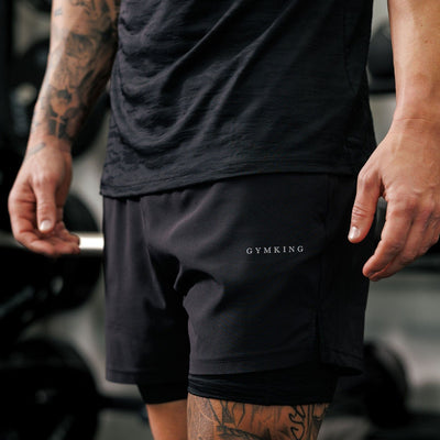 Gym King Dynamic Performance 2-In-1 Short - Black