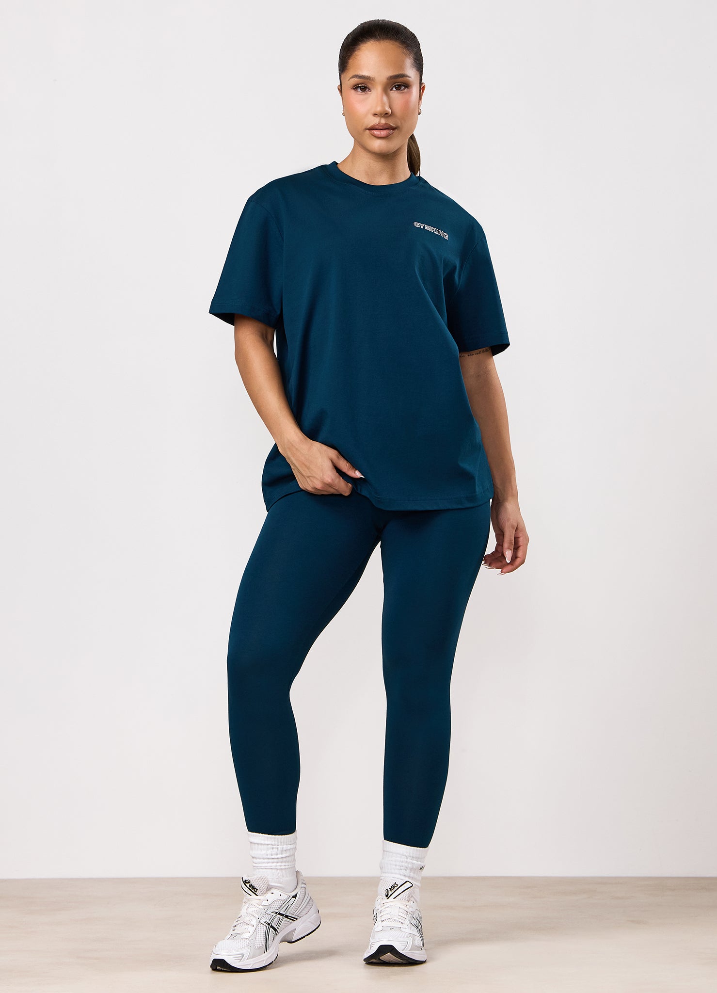 Gym King Dynamic Jersey Legging - Oil Blue