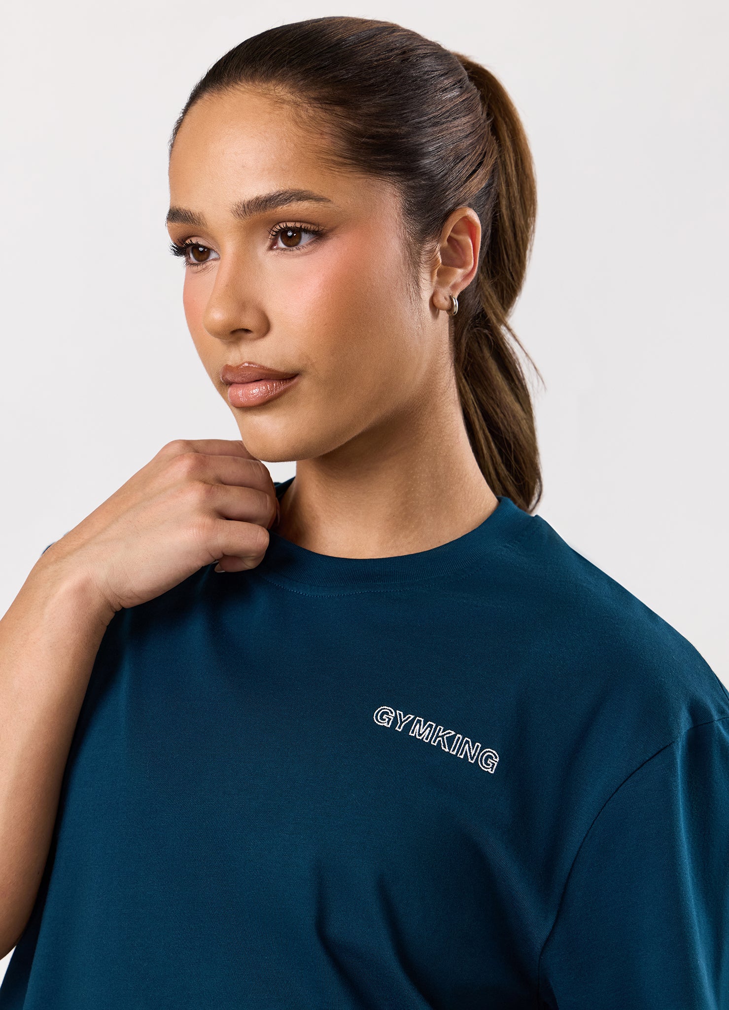 Gym King Dynamic Boyfriend Tee - Oil Blue