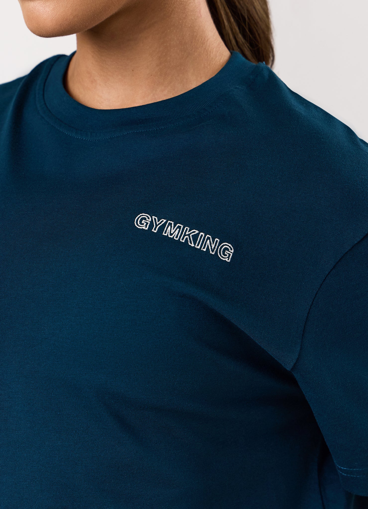 Gym King Dynamic Boyfriend Tee - Oil Blue