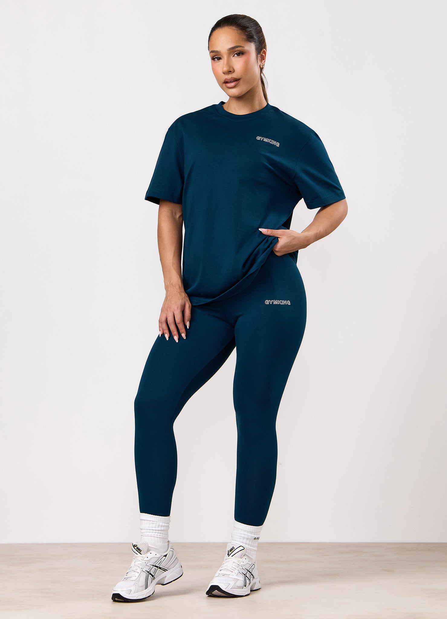 Gym King Dynamic Jersey Legging - Oil Blue