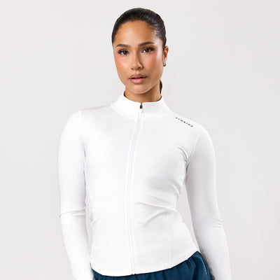 Gym King Dynamic Full Zip Funnel - White