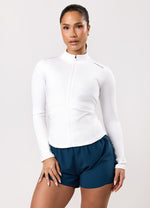 Gym King Dynamic Full Zip Funnel - White thumbnail