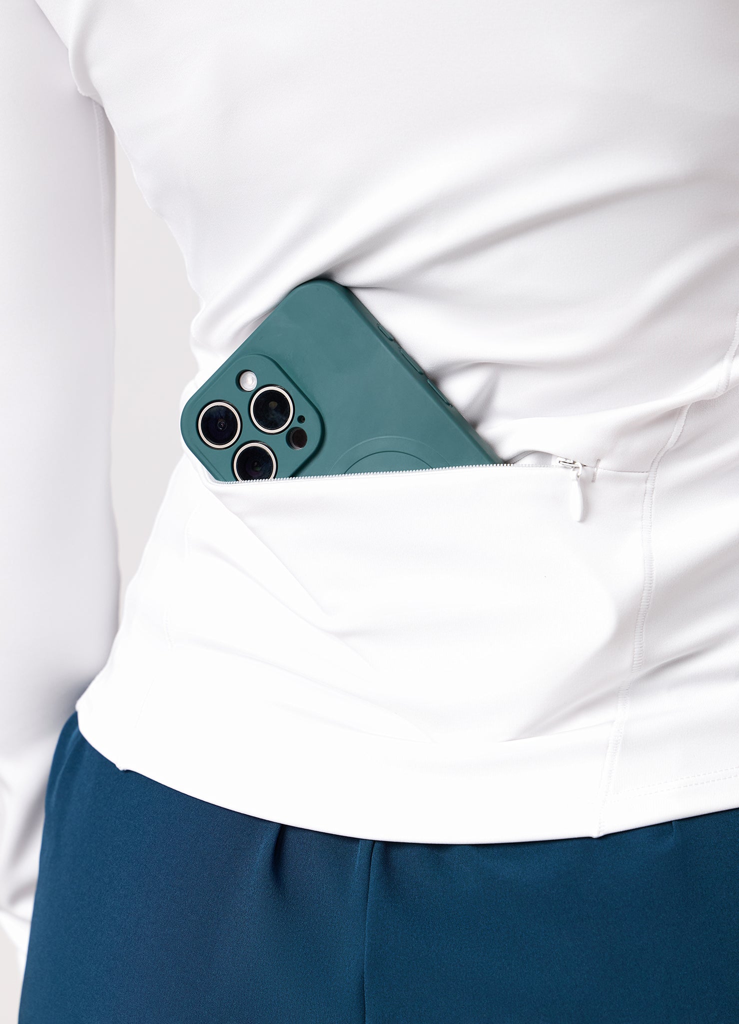 Gym King Dynamic Full Zip Funnel - White