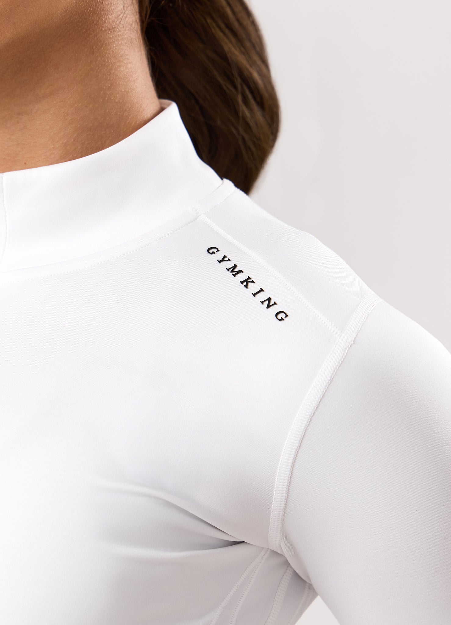 Gym King Dynamic Full Zip Funnel - White