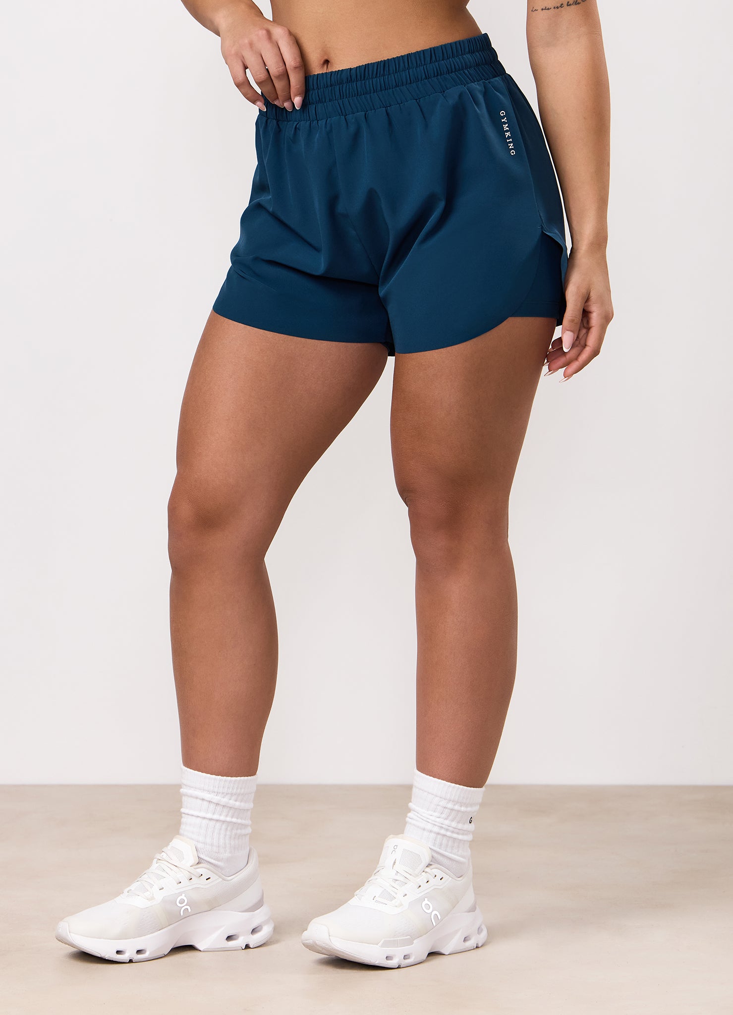 Gym King Dynamic 2-In-1 Short - Oil Blue