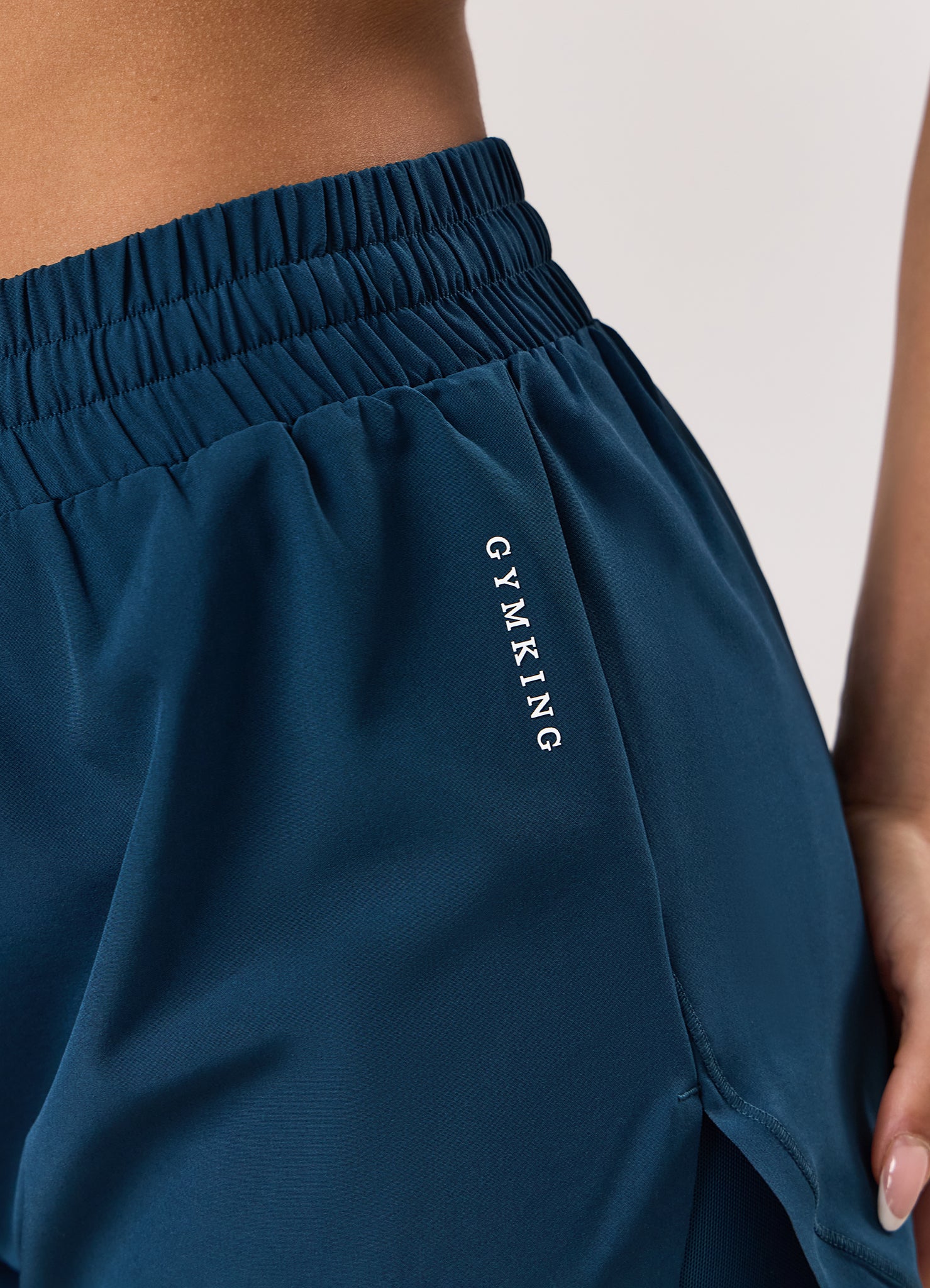 Gym King Dynamic 2-In-1 Short - Oil Blue