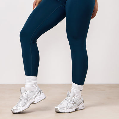 Gym King Dynamic Mesh Panel Legging - Oil Blue