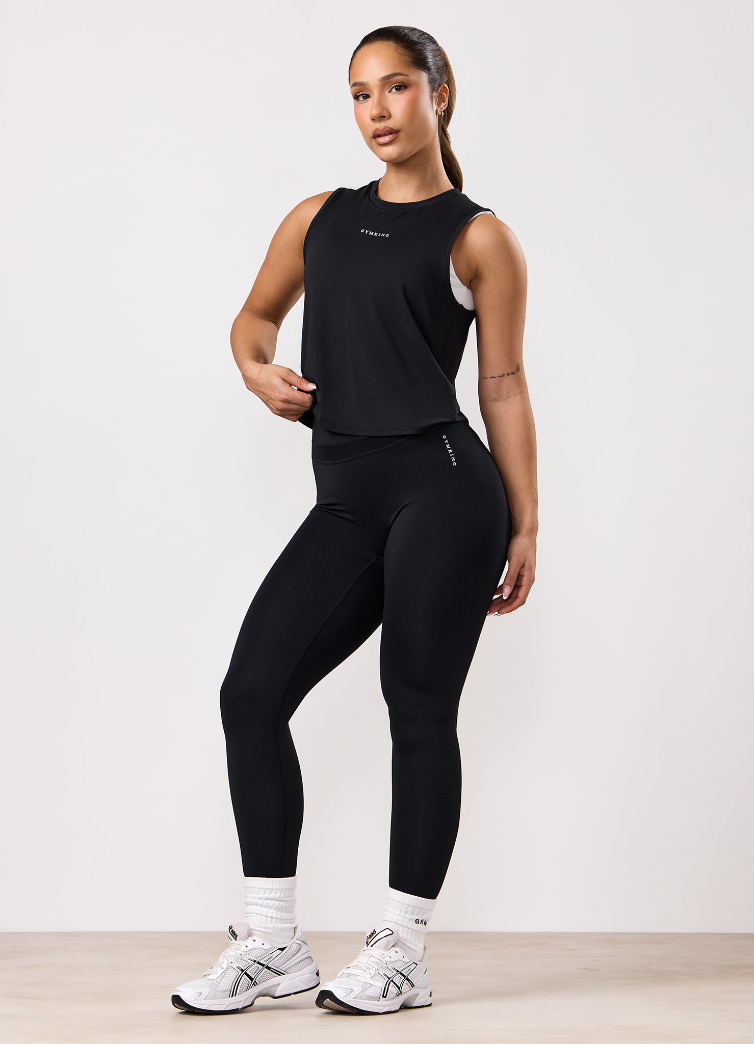 Gym King Dynamic Open Back Tank - Black