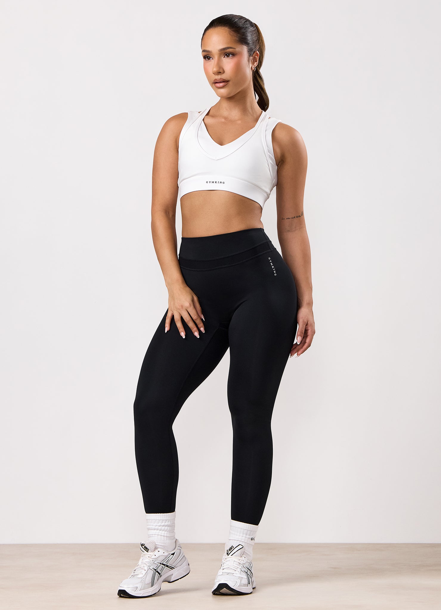 Gym King Dynamic Mesh Panel Legging - Black