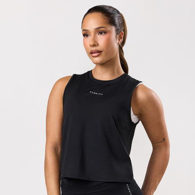 Gym King Dynamic Open Back Tank - Black