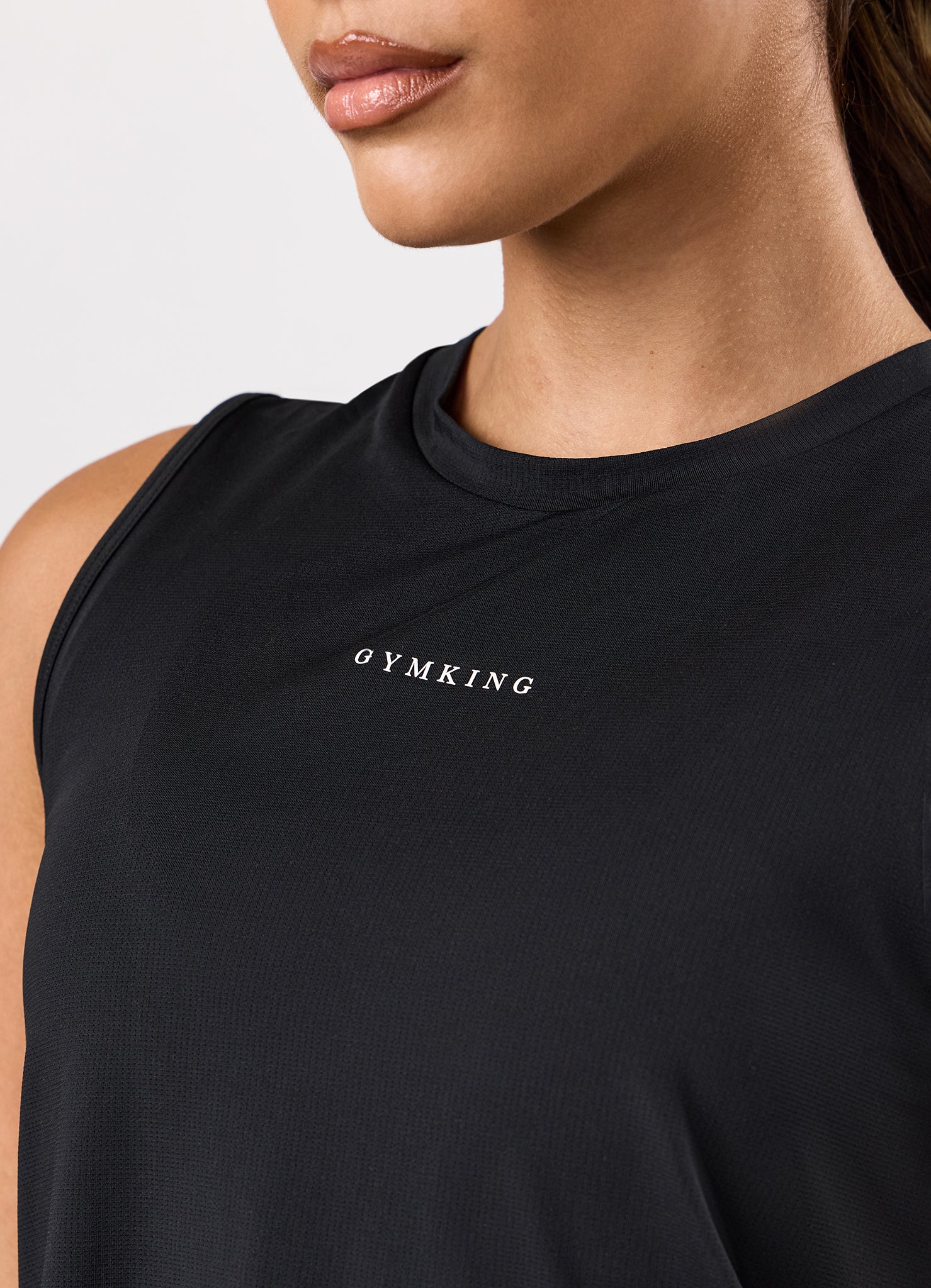 Gym King Dynamic Open Back Tank - Black