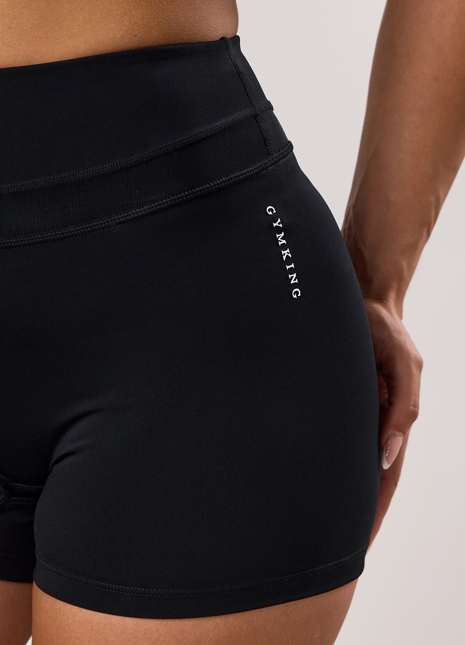 Gym King Dynamic Mesh Panel Short - Black