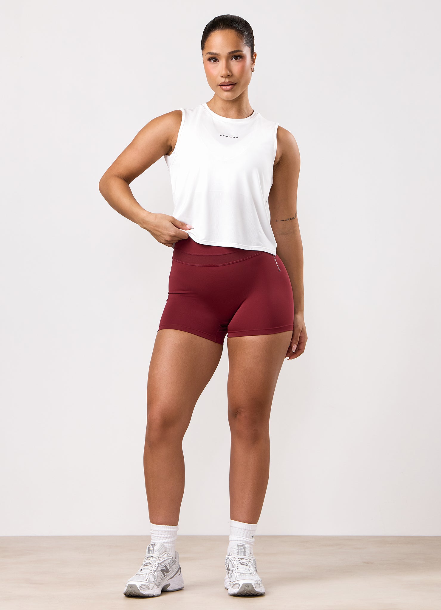 Gym King Dynamic Mesh Panel Short - Ruby Red