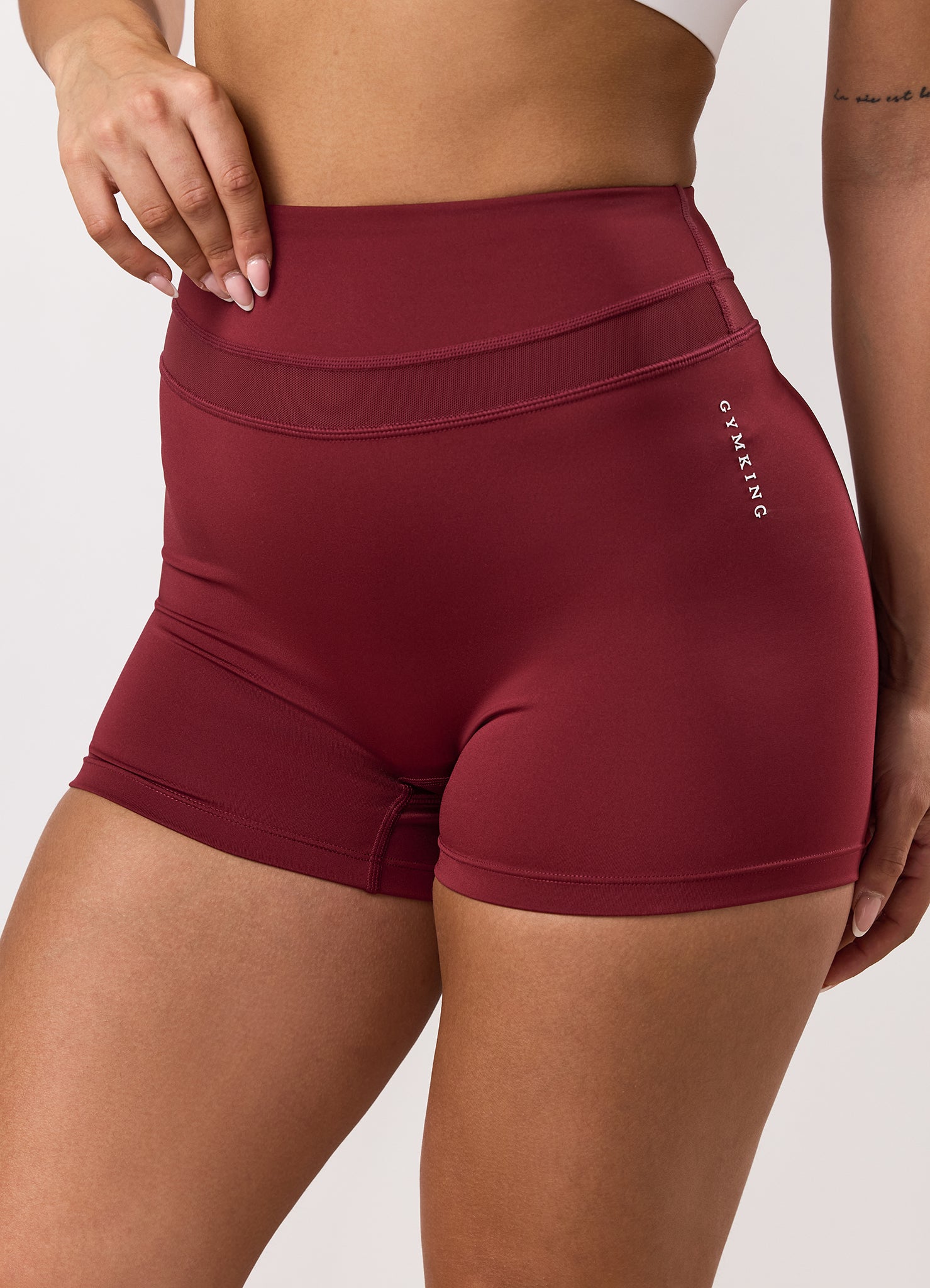 Gym King Dynamic Mesh Panel Short - Ruby Red
