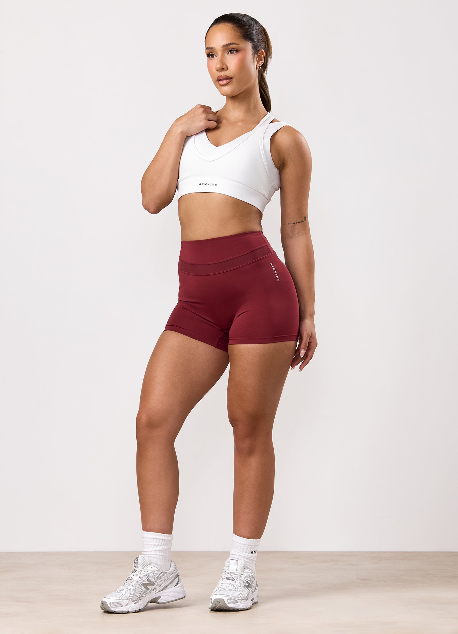 Gym King Dynamic Mesh Panel Short - Ruby Red