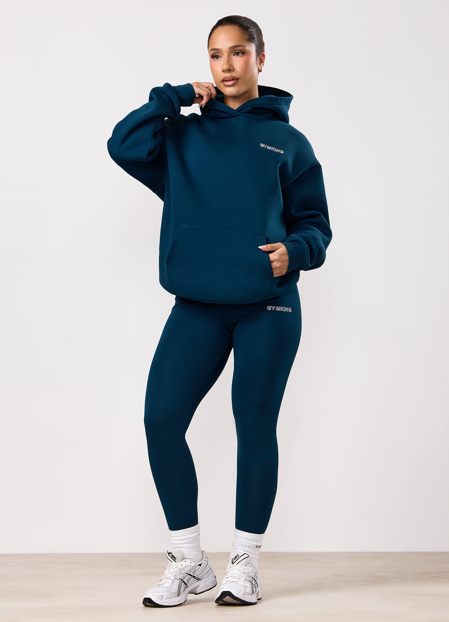 Gym King Dynamic Oversized Hood - Oil Blue