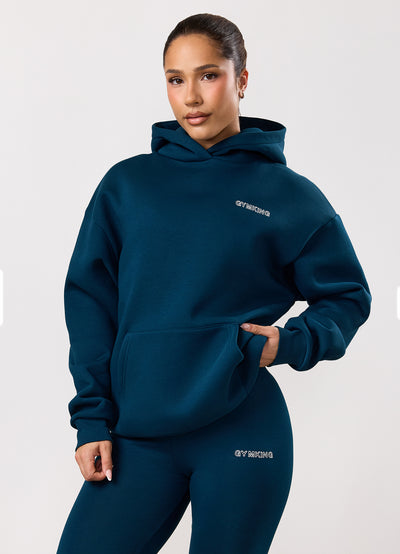 Gym King Dynamic Oversized Hood - Oil Blue