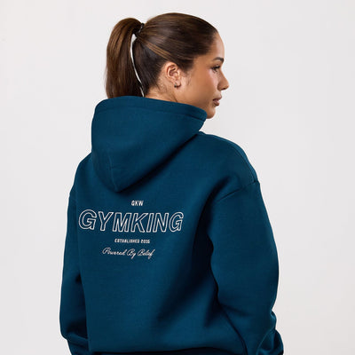 Gym King Dynamic Oversized Hoodie - Oil Blue
