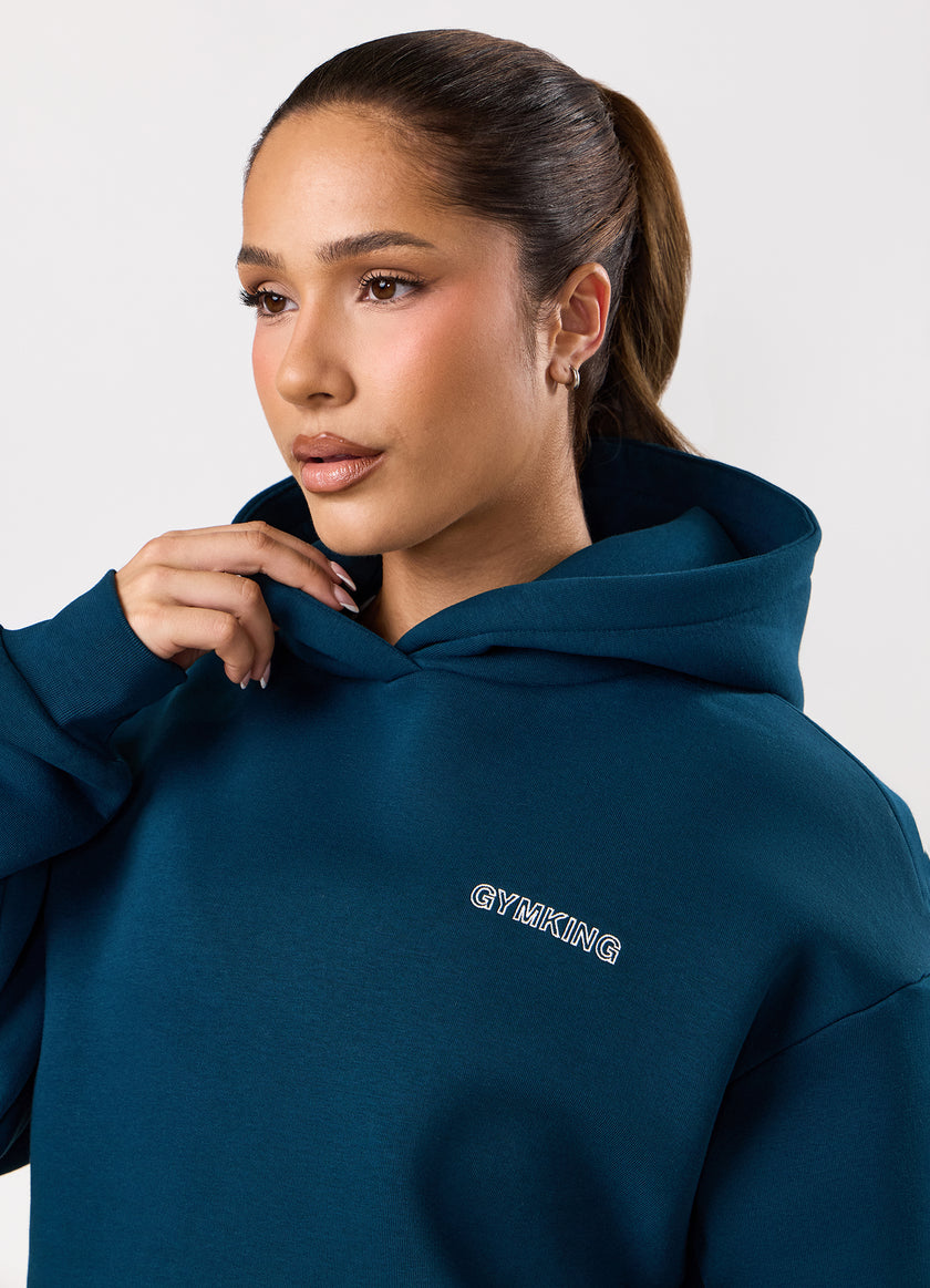 Gym King Dynamic Oversized Hood - Oil Blue