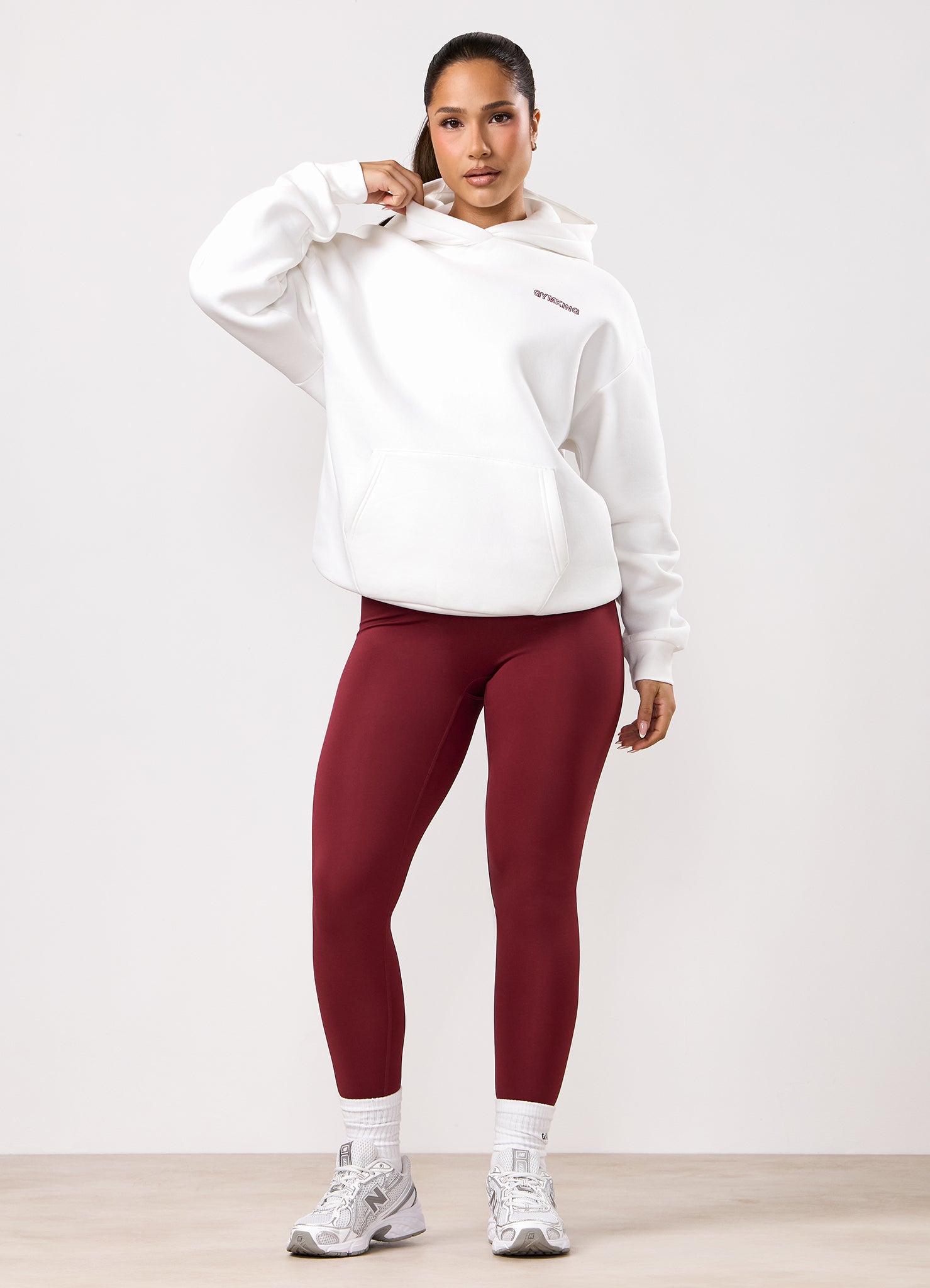 Gym King Dynamic Oversized Hood - Cream