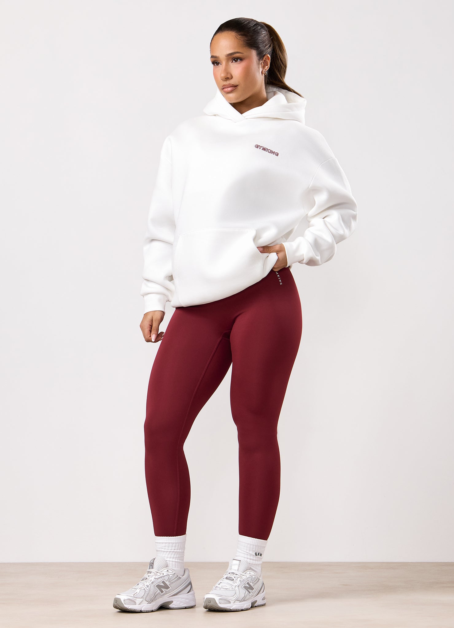 Gym King Dynamic Oversized Hood - Cream