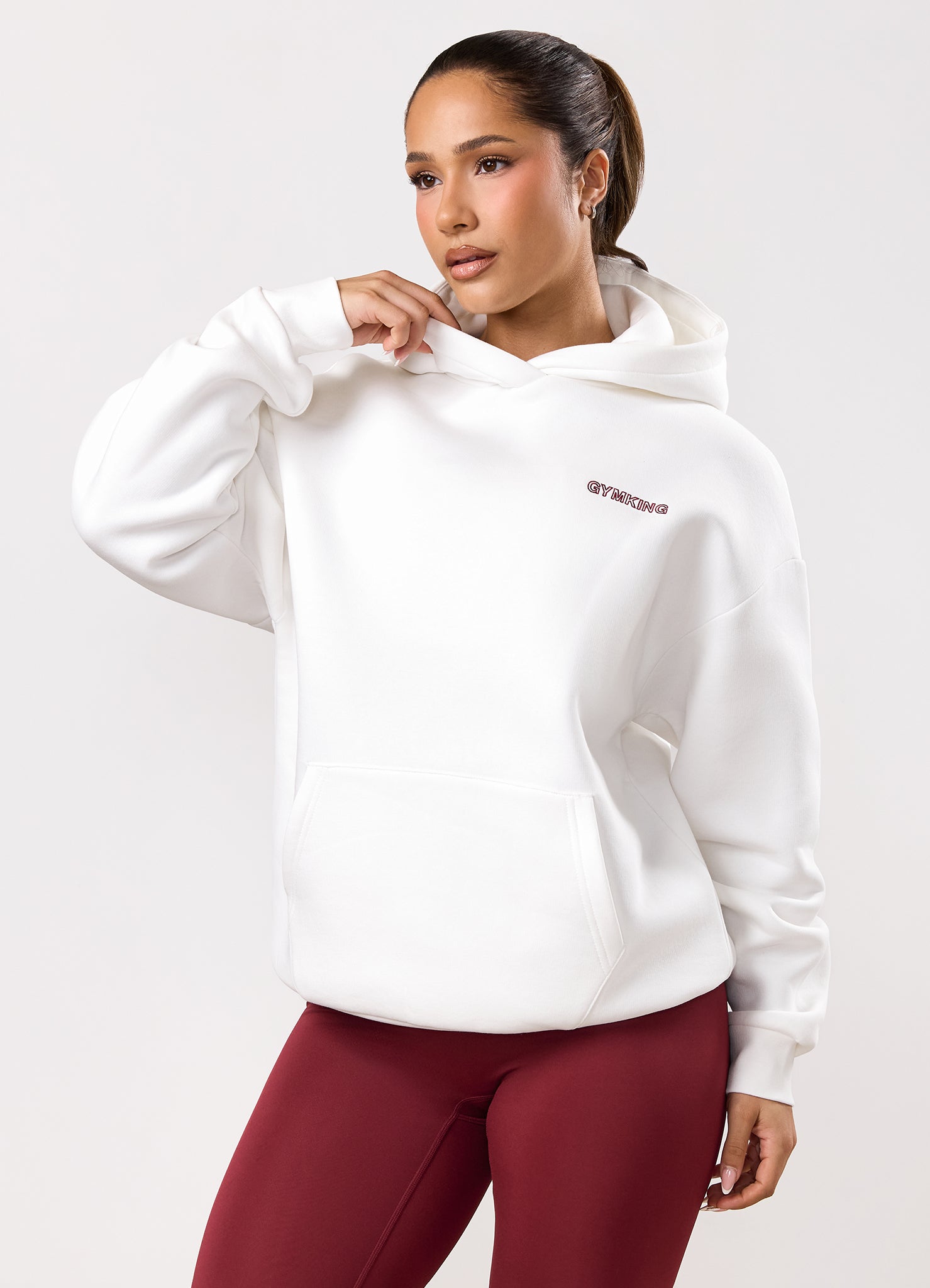 Gym King Dynamic Oversized Hood - Cream