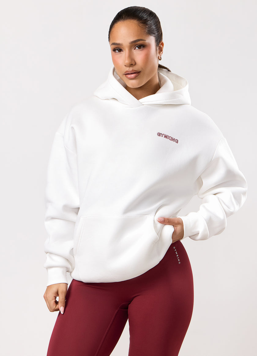 Gym King Dynamic Oversized Hood - Cream