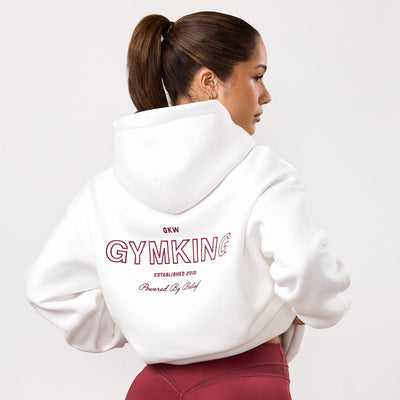Gym King Dynamic Oversized Hoodie - Cream