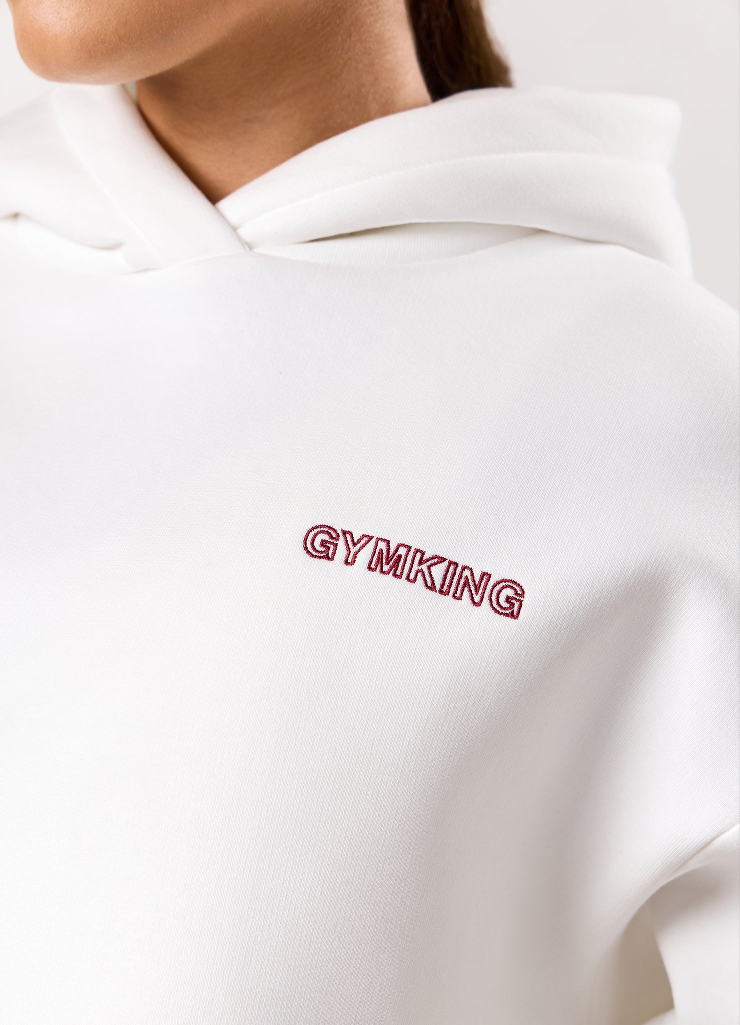 Gym King Dynamic Oversized Hood - Cream