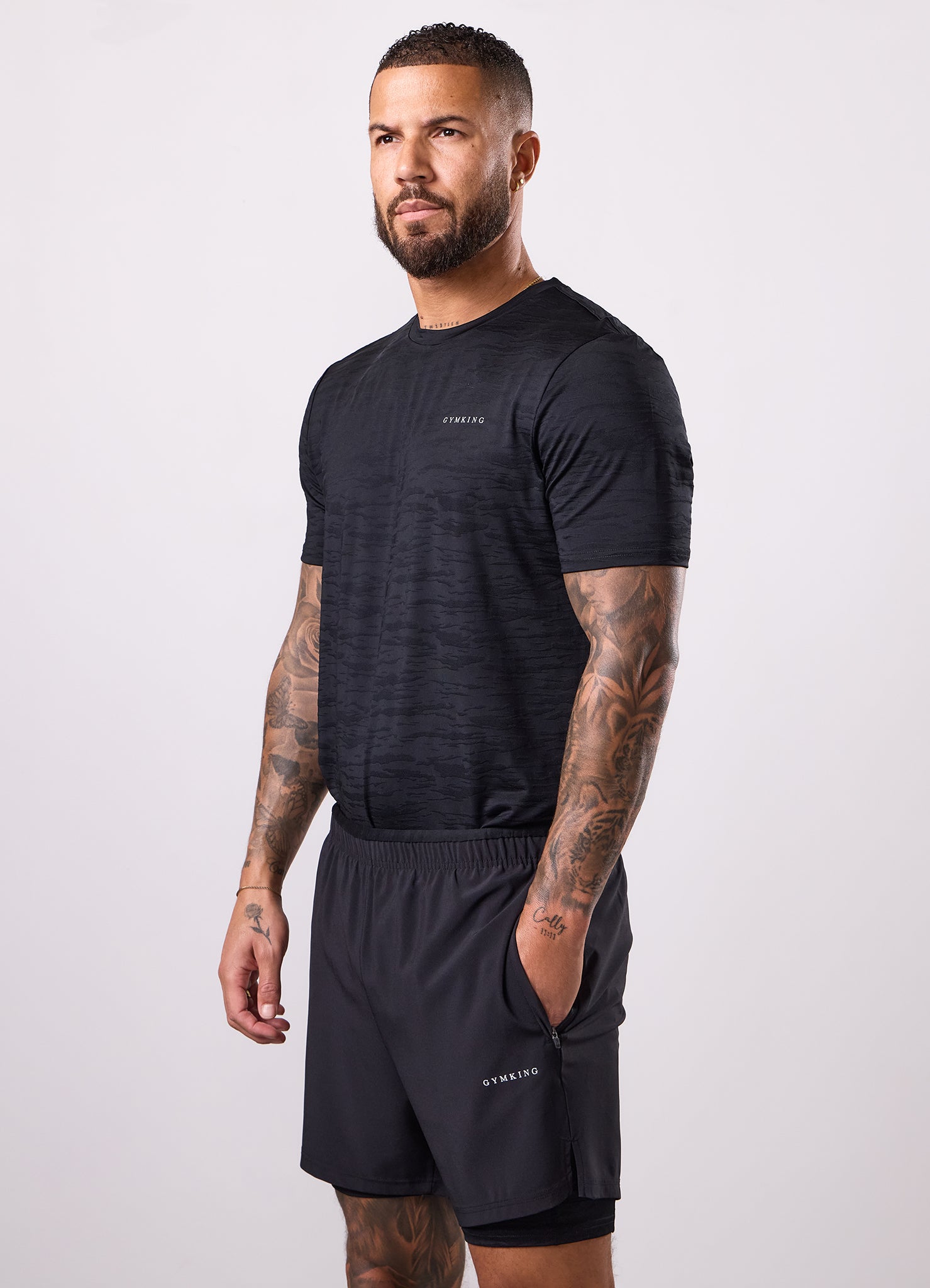 Gym King Dynamic Training Tee - Black