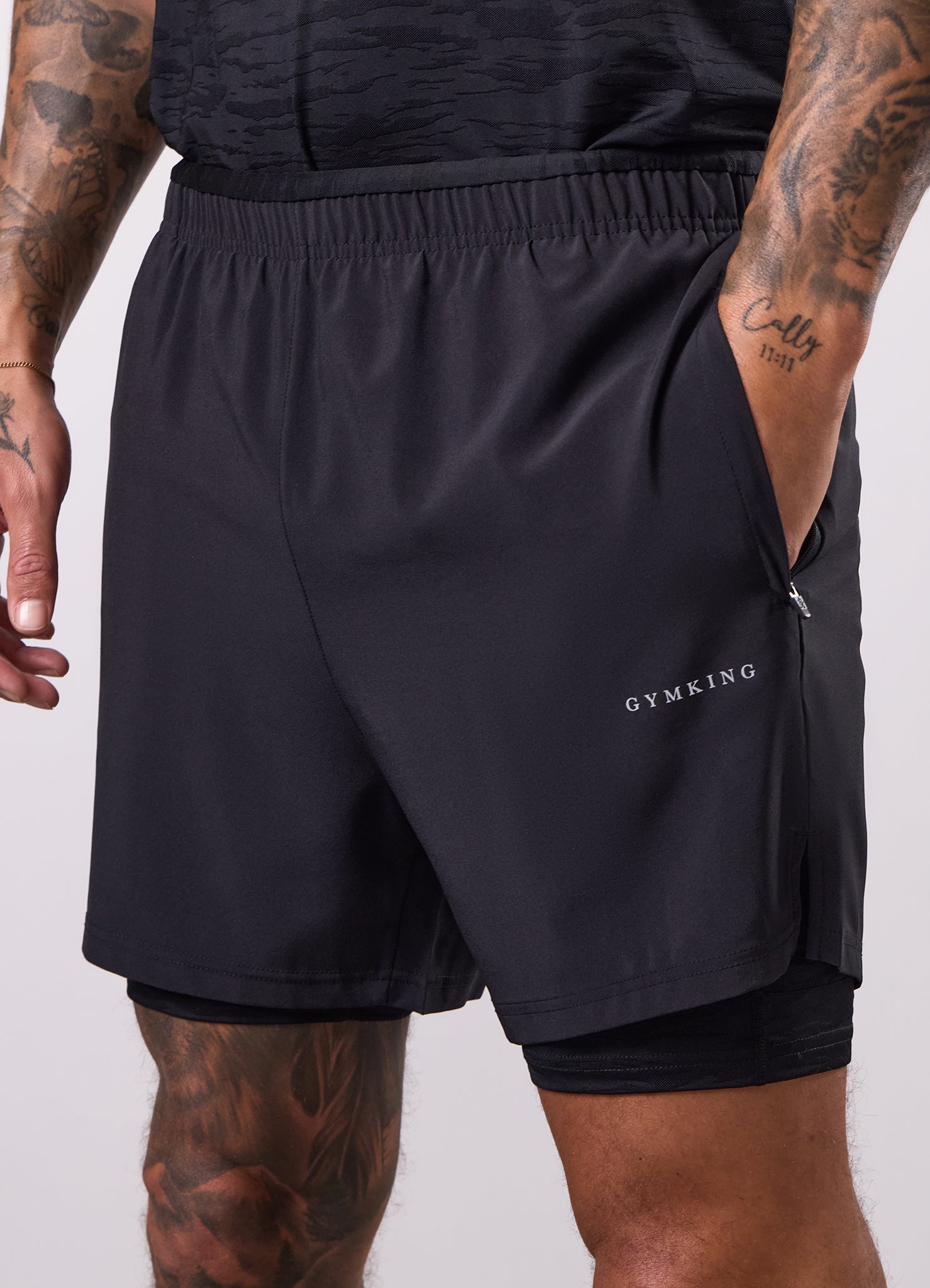 Gym King Dynamic Performance 2-In-1 Short - Black