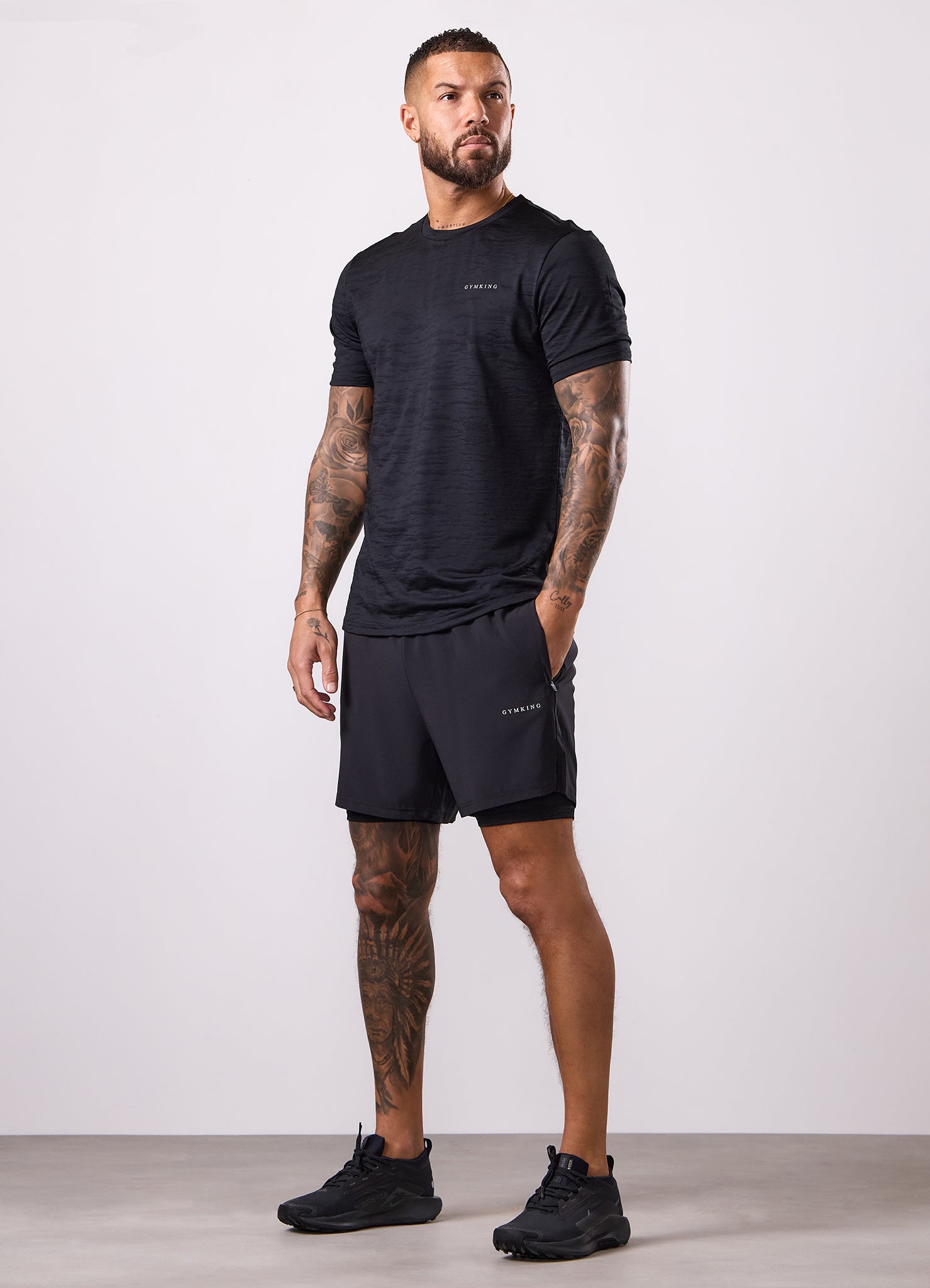 Gym King Dynamic Performance 2-In-1 Short - Black