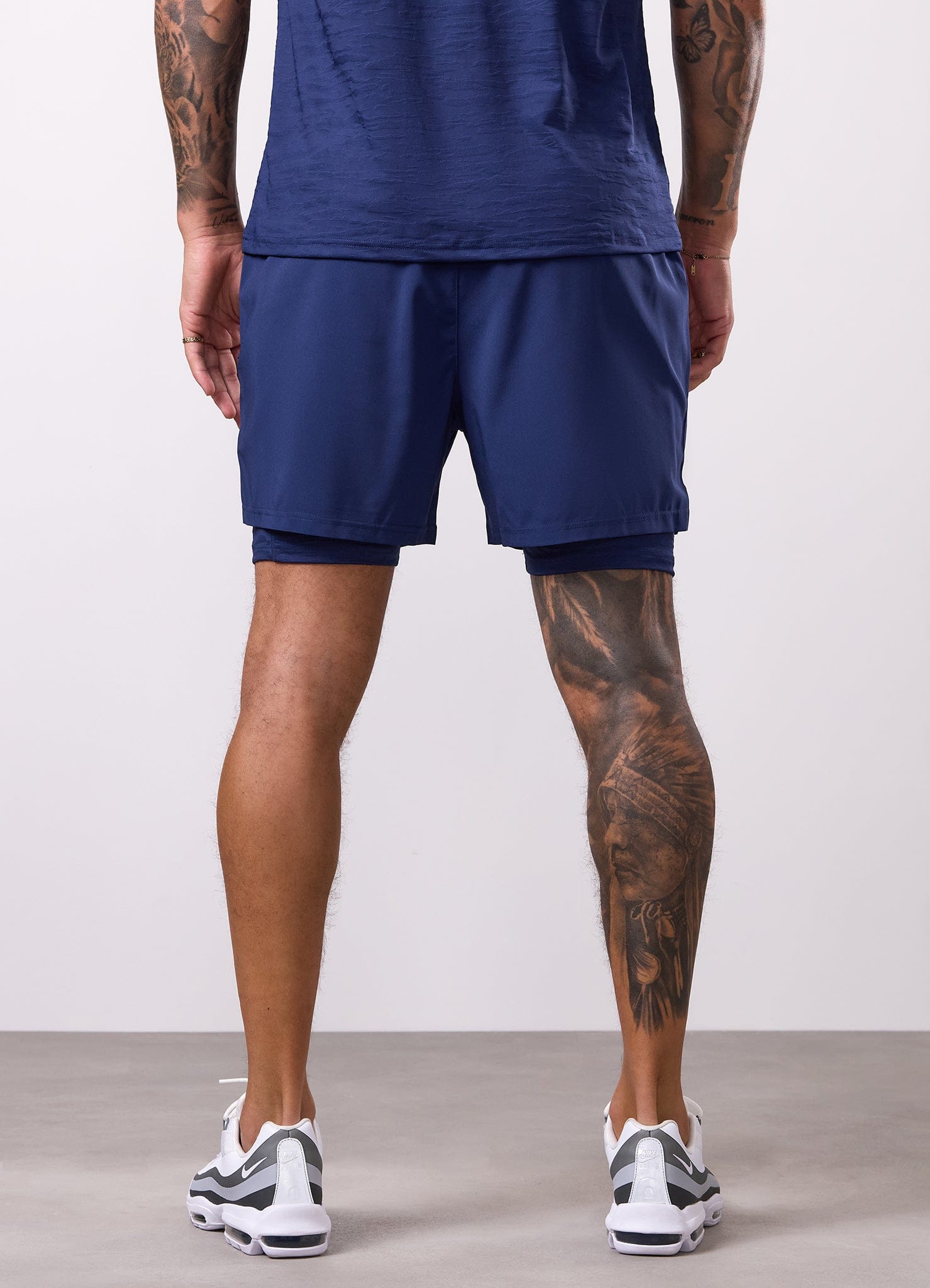 Gym King Dynamic Performance 2-In-1 Short - Oxford Blue