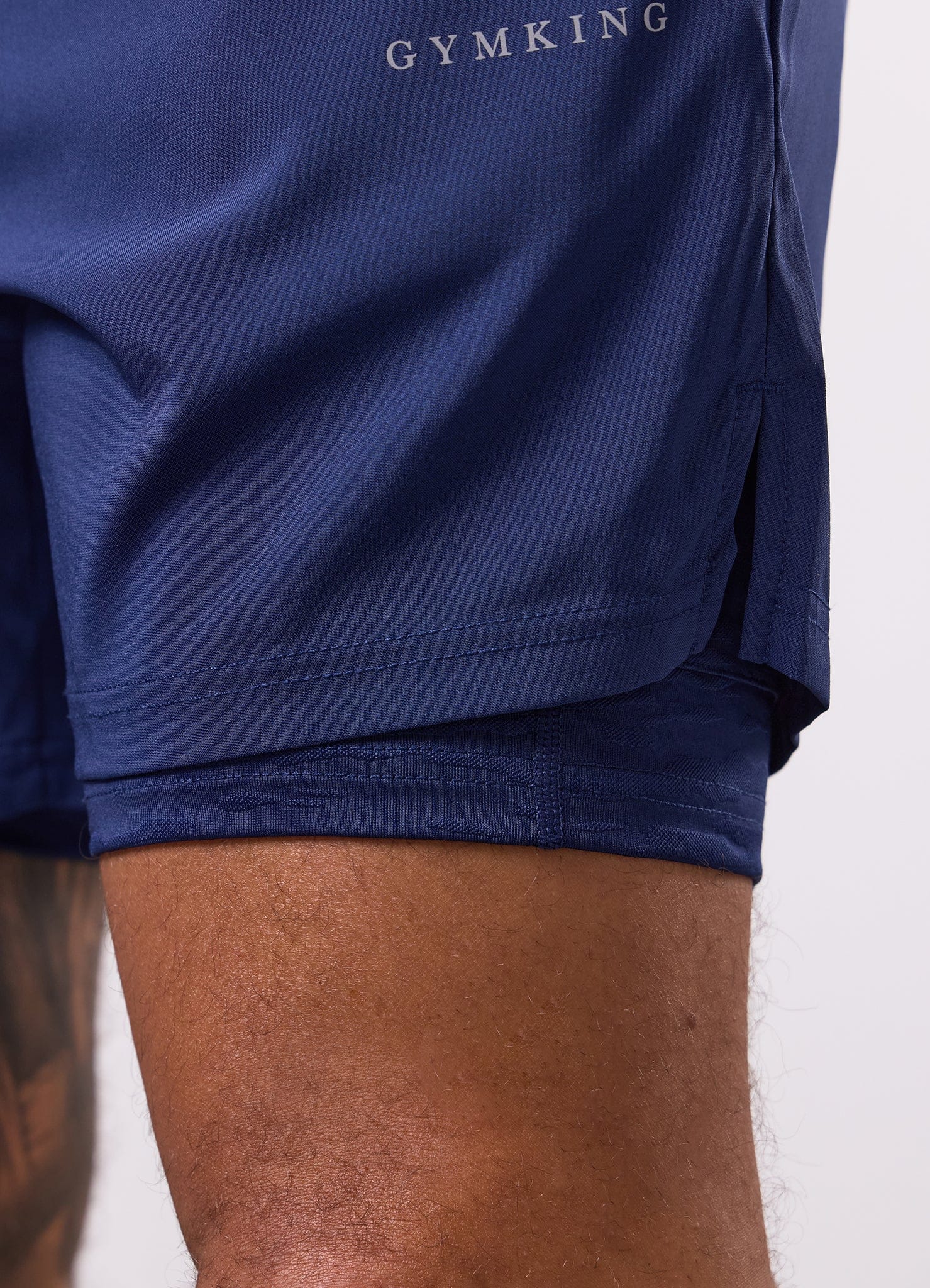 Gym King Dynamic Performance 2-In-1 Short - Oxford Blue