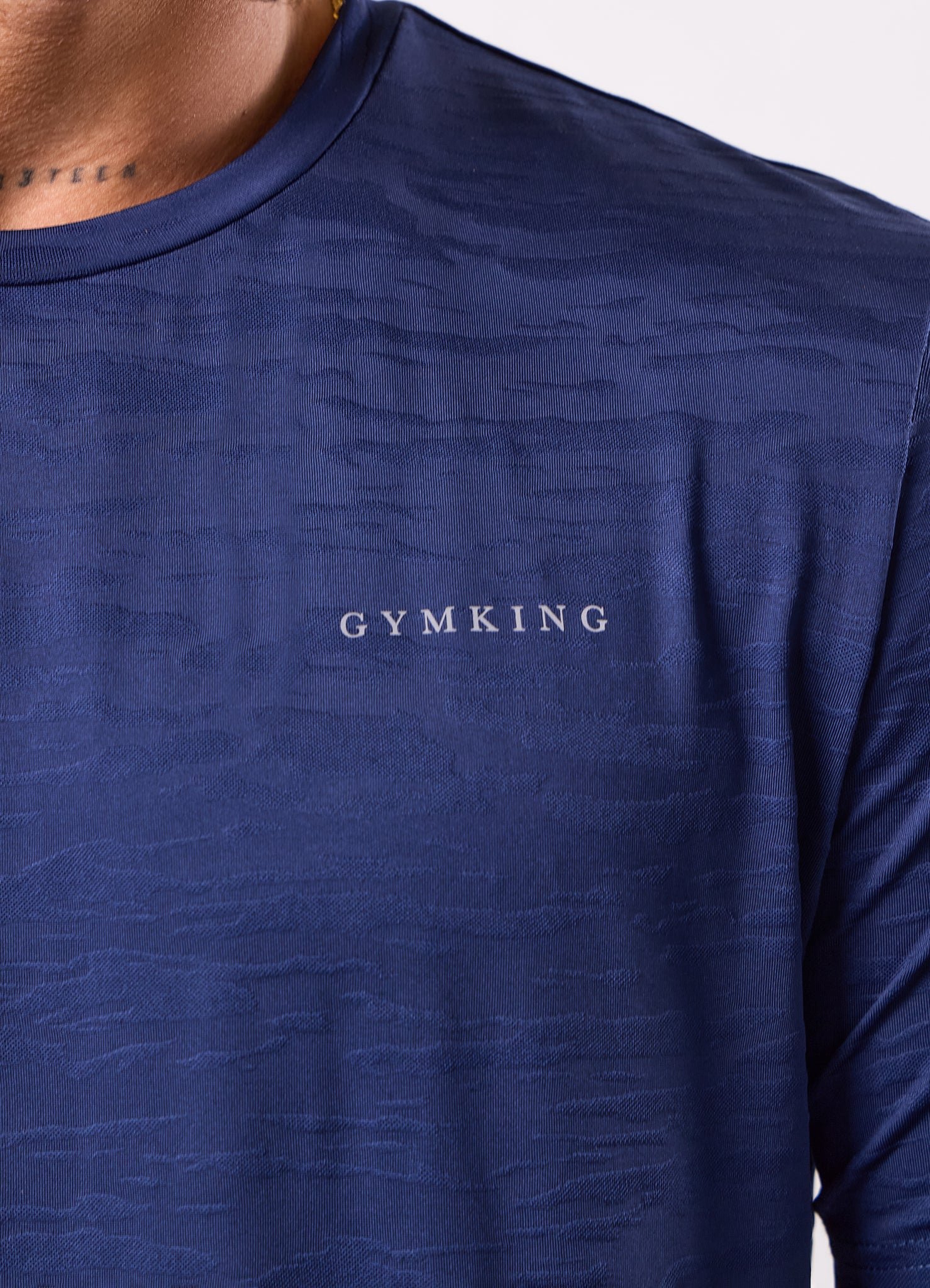 Gym King Dynamic Training Tee - Oxford Blue