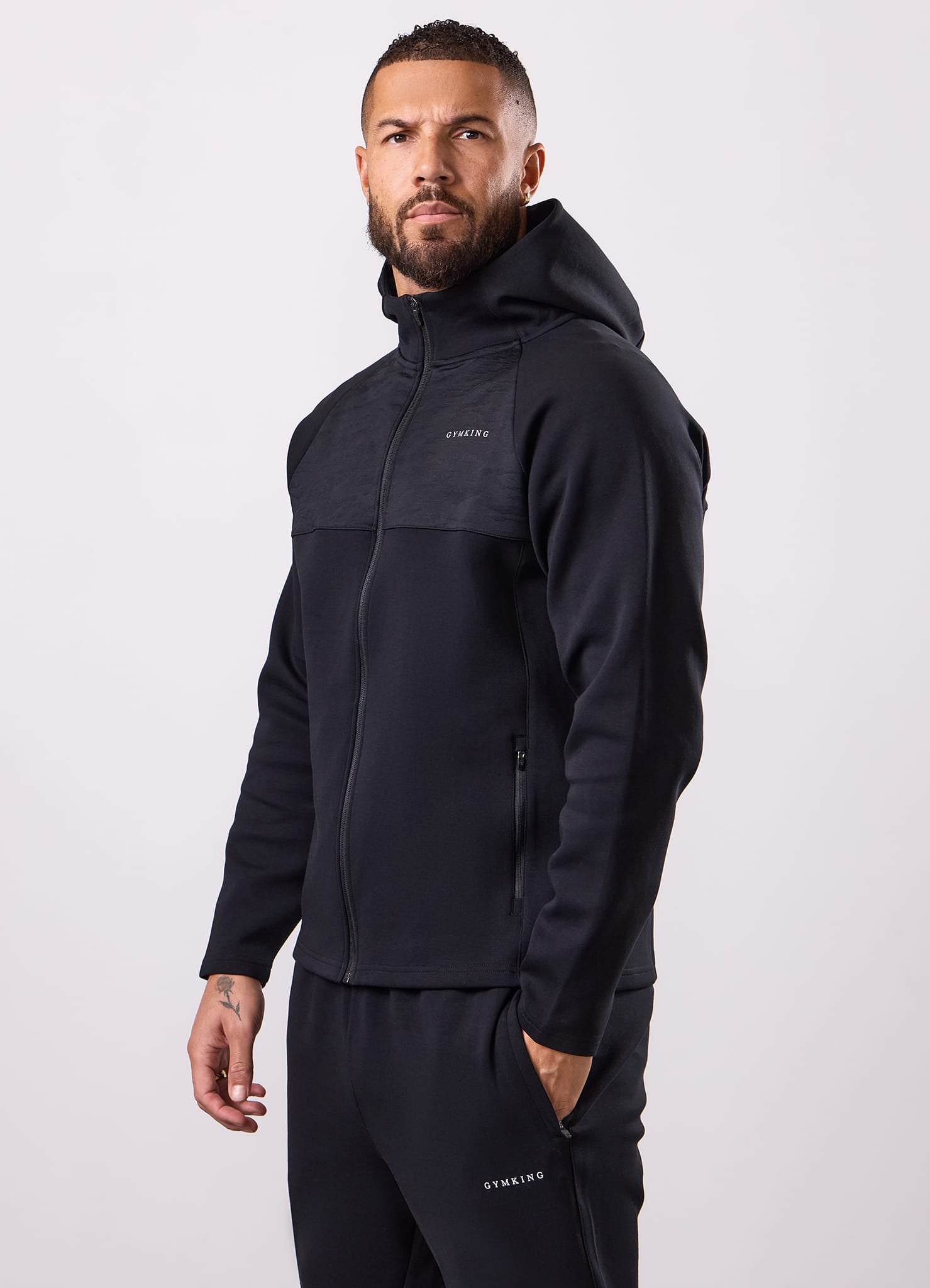 Gym King Dynamic Training Hoodie - Black